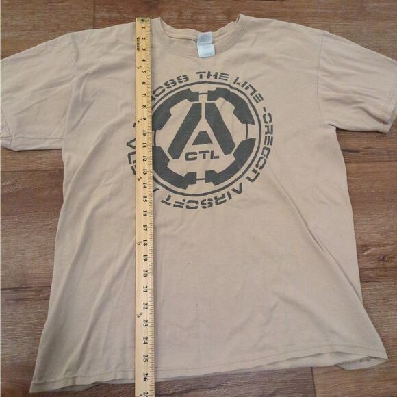 VTG Airsoft Adult Large Shirt Tech Video Game Gun Punk Skater Oregon Y2K - Picture 4 of 6